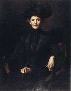 unknow artist Lady in Black painting
